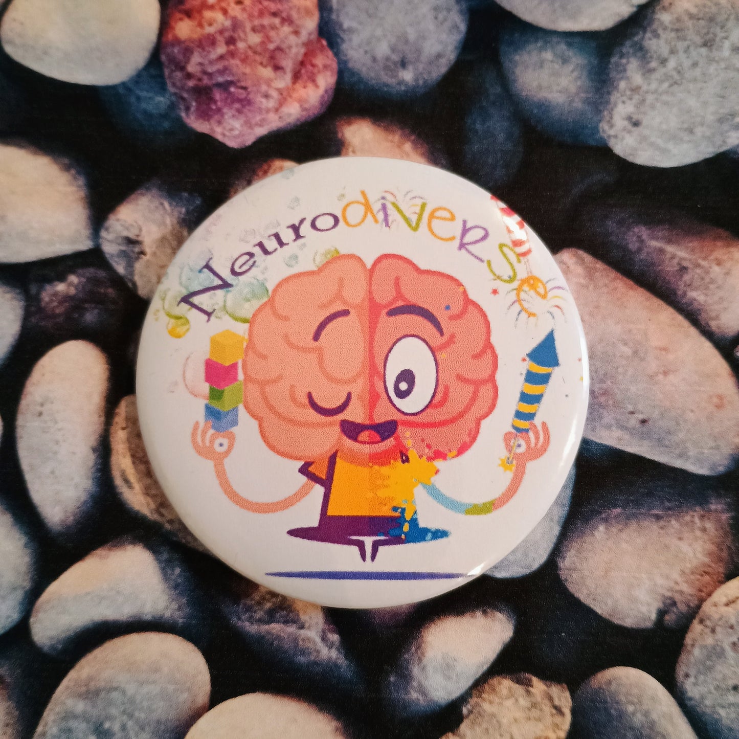 'Neurodiverse' pin badge