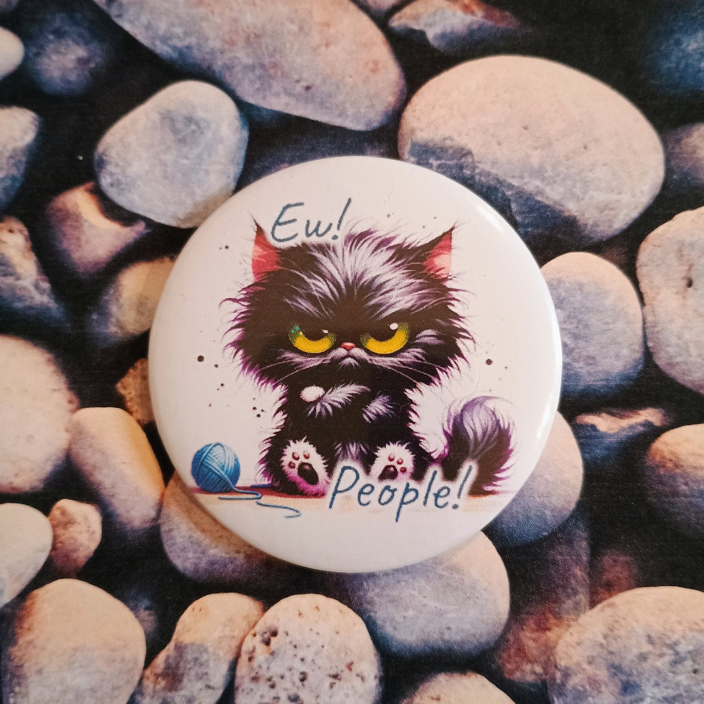 'Ew! People!' pin badge